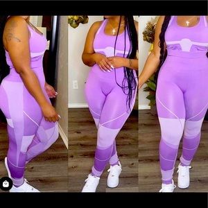 Two piece sleeveless biker set